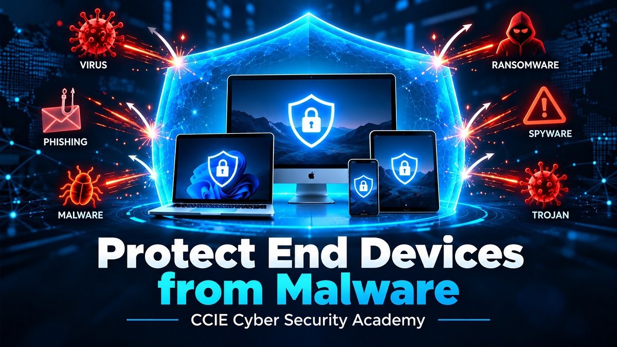How to protect end devices from malware using endpoint security